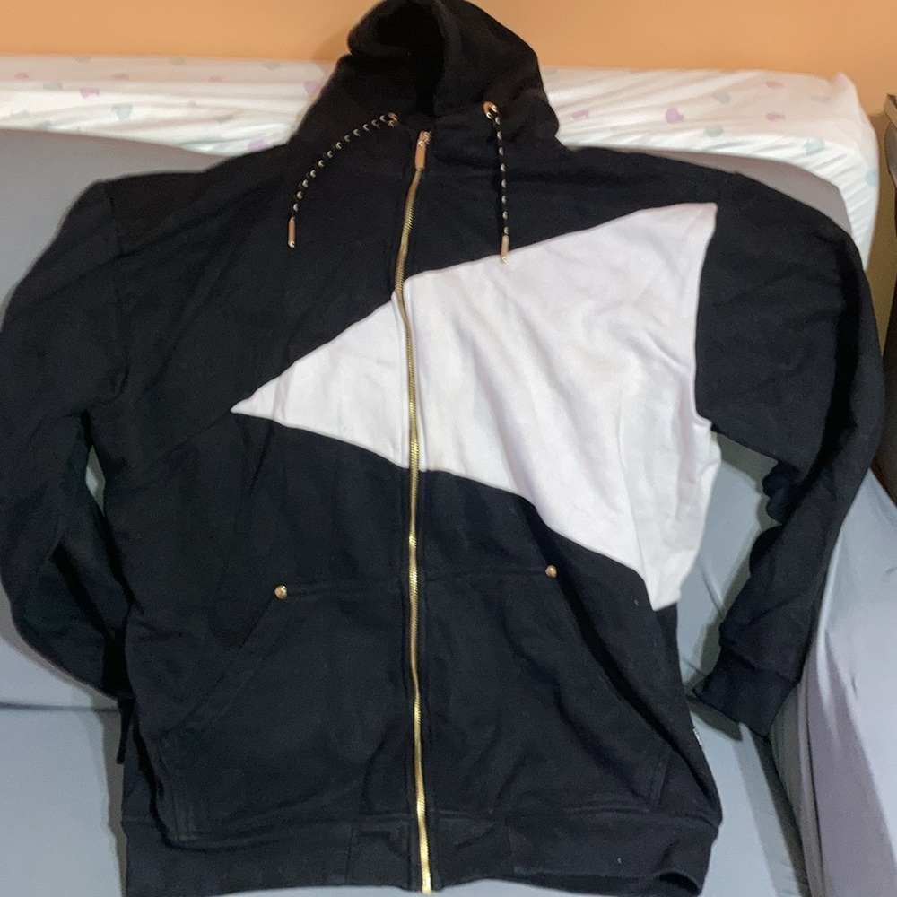 CSG Black & White Zip Hoodie - Size 2XL